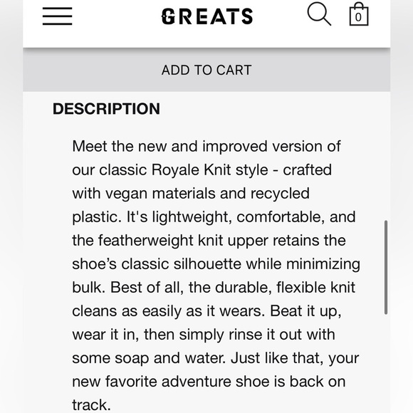 Greats The Royale Knit 2.0 in White/Gray Women’s 7.5 - Picture 6 of 14